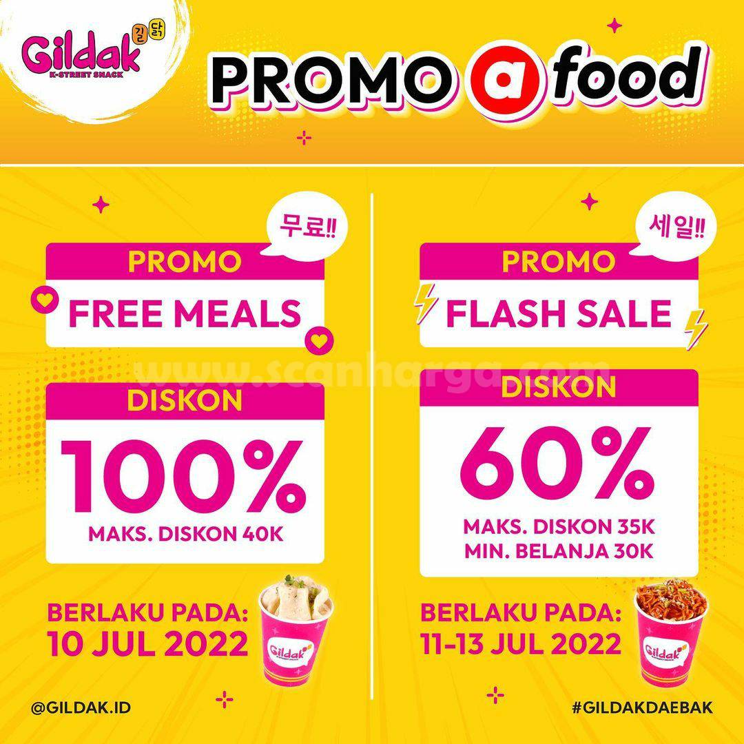 Promo GILDAK FLASH SALE AIR ASIA FOOD - DISKON 60%