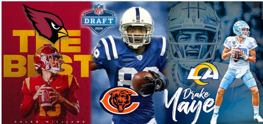 2024 NFL mock draft: Cardinals, Rams take Caleb Williams, Drake Maye