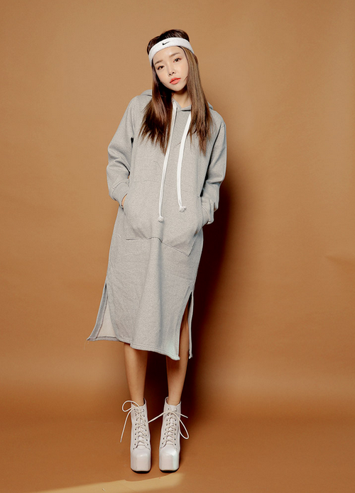 Kangaroo Pocket Hooded Dress