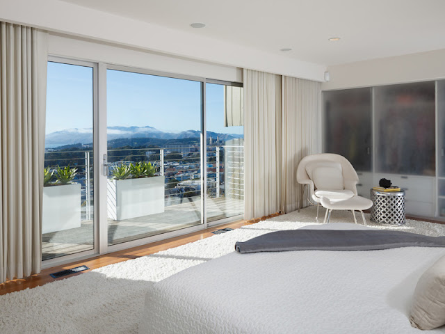 Picture of the city view from one of the contemporary bedrooms
