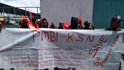 PHK Sepihak, PMBI Gelar Aksi di PT. Putra Abadi Gemilang