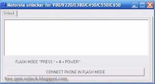 Motorola 
unlock For V80-V220-E380-C450-C550-C650