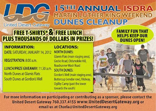 15th annual dunes cleanup at the Imperial Sand Dunes Recreation Area