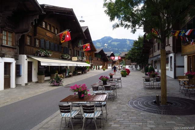 Village centre in Saanen, with chalets dating back to the 15th to 18th century.