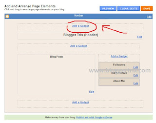 add gadget,blogger,gadget,blog,how to,blogger tools,blogger tricks