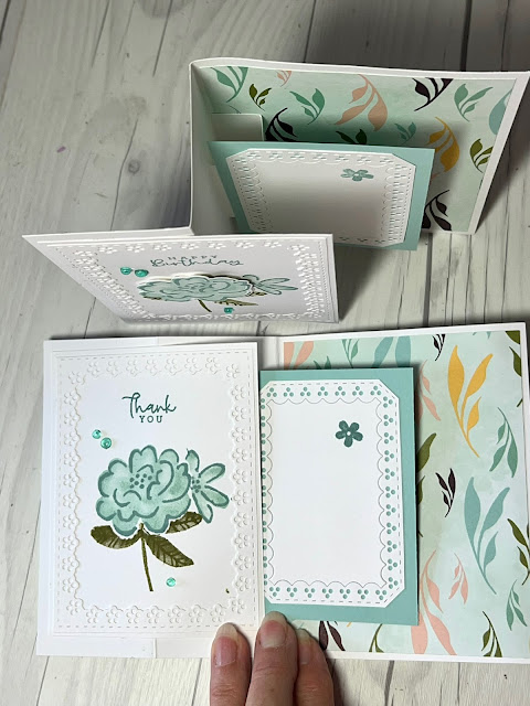 Floral greeting Card using Stampin' Up! Darling Details Stamp Set and Dies