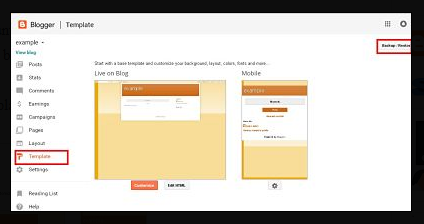 HOW TO BACKUP BLOGGER TEMPLATE AND THEIR POSTS OF BLOG