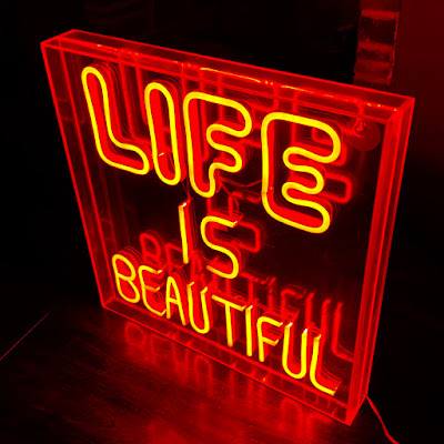 Life Is Beautiful Neon Light Box