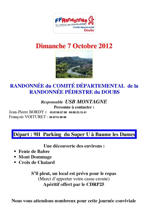 Dimanche 7 Octobre 2012