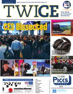 TWICE This Week In Consumer Electronics 2015-02 - January 26, 2015 | ISSN 0892-7278 | TRUE PDF | Quindicinale | Professionisti | Consumatori | Distribuzione | Elettronica | Tecnologia
TWICE is the leading brand serving the B2B needs of those in the technology and consumer electronics industries. Anchored to a 20+ times a year publication, the brand covers consumer technology through a suite of digital offerings, events and custom content including native advertising, white papers, video and webinars. Leading companies and its leaders turn to TWICE for perspective and analysis in the ever changing and fast paced environment of consumer technology. With its partner at CTA (the Consumer Technology Association), TWICE produces the Official CES Daily.