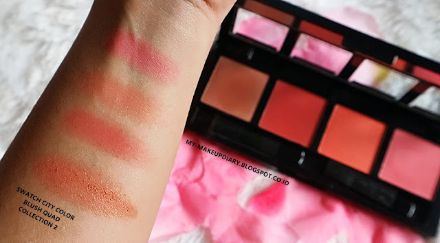 [REVIEW] CITY COLOR INTENSE BLUSH QUAD COLLECTION 2 