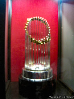 World Series Trophy at Bush Stadium photo by mbgphoto