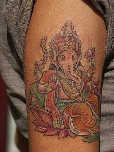Ganesh Tattoo Images: Natan Alexander | Lightwave . Elephant Tattoos