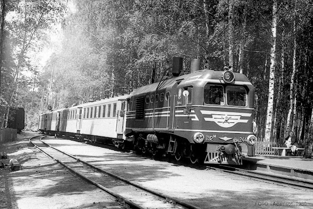 Июнь 1980 года. Рига. Межапарк. Рижская детская железная дорога