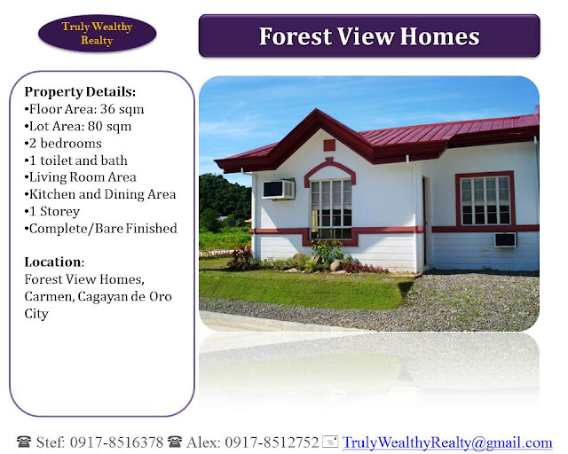 Forest View Homes, Carmen House and Lot (Vivienne Model)