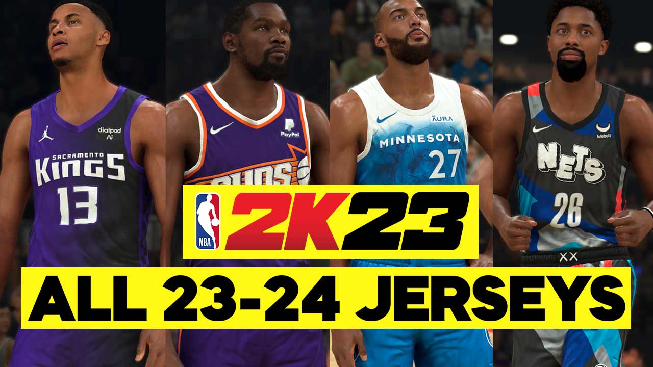 NBA 2K23 All 2023-2024 Realistic Jerseys