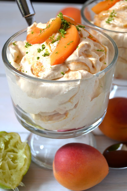 apricot and lime fool dessert