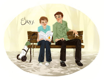 Hazel Grace Lancaster & Augustus Waters (The Fault in Our Stars) by John Green