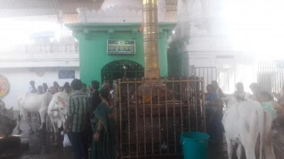 The samadhi of "Hazarat Baba Khaja" in the Dhargarupa of Vemulawada Sri Rajarajeswara Swamy Temple