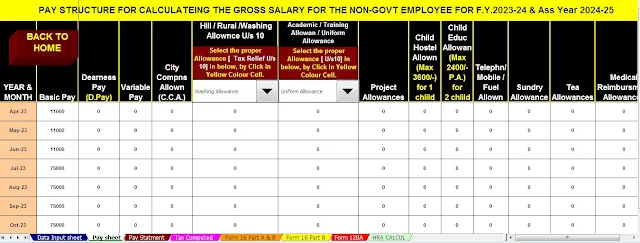 Auto Calculate Income Tax Calculator All in One