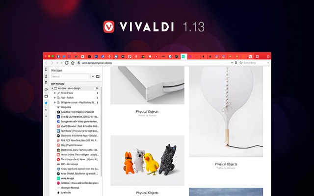 الإصدار الجديد من متصفح Vivaldi 1.13 أصبح متوفرا للجميع مع واجهة لفتح عدد كبير من المواقع والتحميل فيه صاروخي  