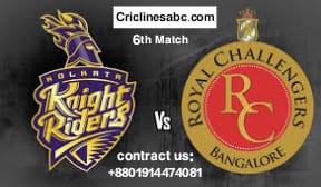 Kolkata Knight Riders vs Royal Challengers Bangalore 6th Match Prediction IPL 2022 - who will win today's?