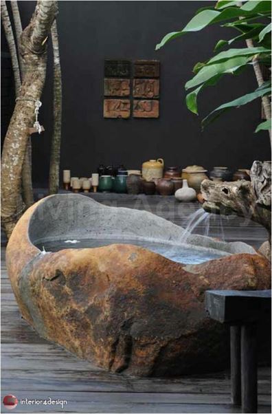 Natural Bathtubs - 10 Fantastic Nature-Inspired Bathtub Design Ideas