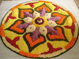 Rangoli Designs For Diwali With Flowers