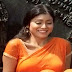 Shriya Hot Expose in Wet Orange Saree