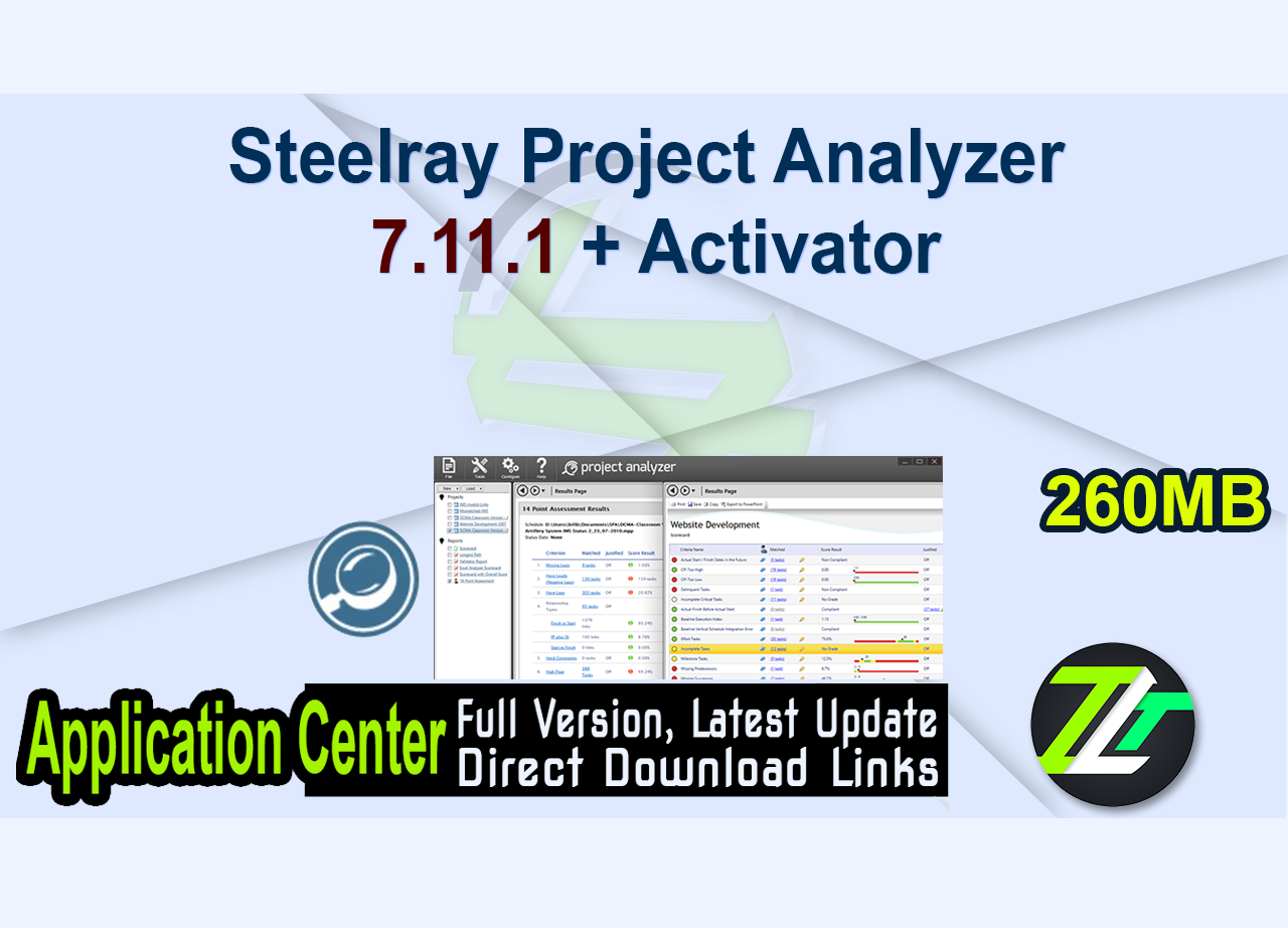 Steelray Project Analyzer 7.11.1 + Activator