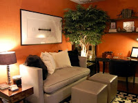Orange And Grey Living Room Decor