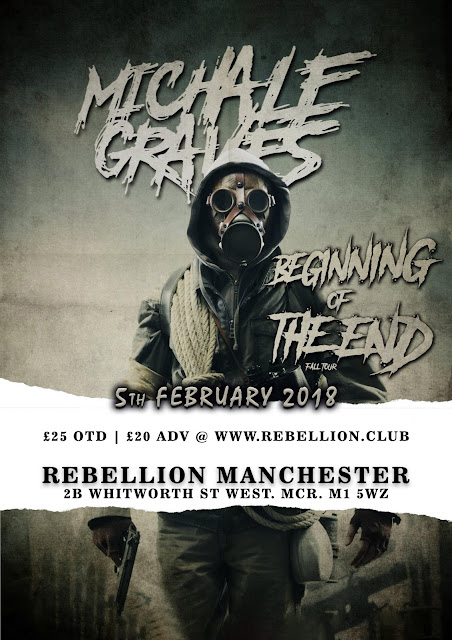 Michale Graves 2018 Poster Rebellion Manchester