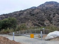 Old Fish Canyon trailhead on Fish Canon Road, now closed