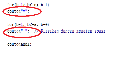 Contoh Program Membuat Segitiga Pada Borland C++ - Coding 