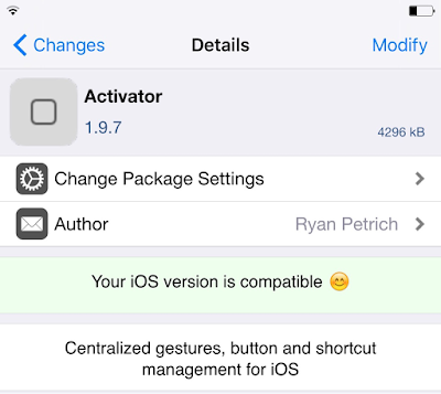 Activator for iOS 9