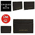 CHARLES & KEITH Card Holder (Black, Blue and Pink)
