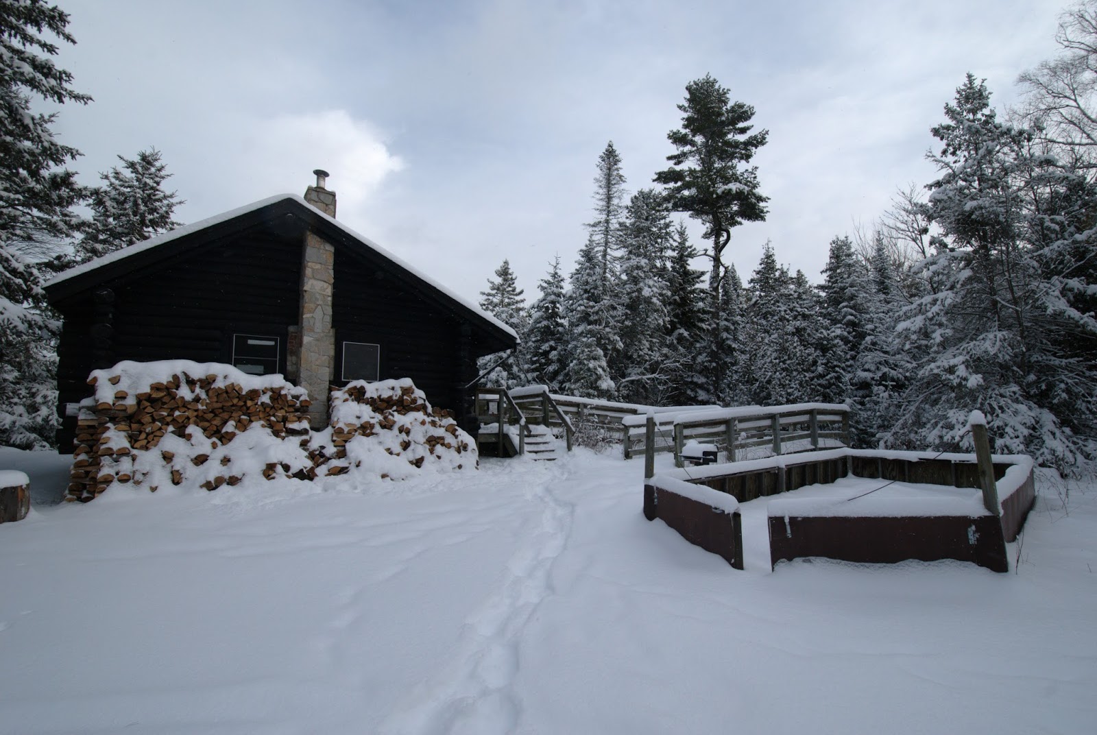 Cliffs and Ruins: Winter cabin camping at Wilderness State ...