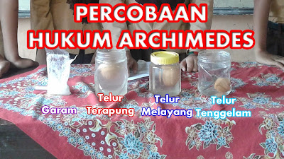 v Percobaan Sederhana Hukum Archimedes Pada postingan sebelumnya Saya sudah memposting v Percobaan Sederhana Hukum Archimedes