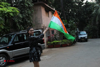 Bollywood Actress Model Urvashi Rautela Stills in Black Dress at Republic Day Celebrations  0011.jpg