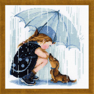 Cross-stitch Riolis 1720 "Under My Umbrella"