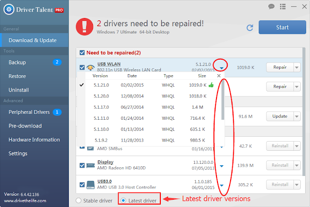 download and update Asus motherboard driver with driver talent