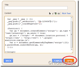 paste the analytic code