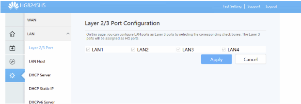 Aktifkan Port 1 serta Port 4