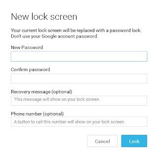 reset android password