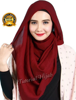 tutorial hijab segi empat simple dan modis untuk wajah bulat