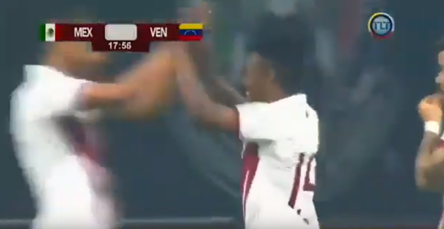 APURE: Jhon Murillo, el del Nula marcó un golazo con la Vinotinto ante México. VER VIDEO.