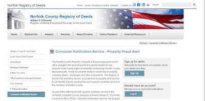 Norfolk Deeds consumer alert webpage