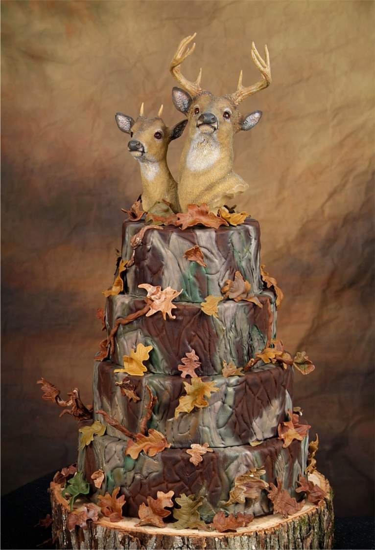Camo Wedding Cakes Toppers Pictures Ideas