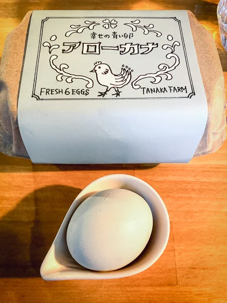 la casa asakusa（ラ カーサ 浅草）の看板商品｜幸せ卵『アローカナ』