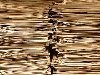 Stacks of paper